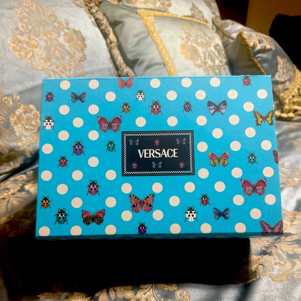 New! Versace Dua Lipa Butterfly design gift box.